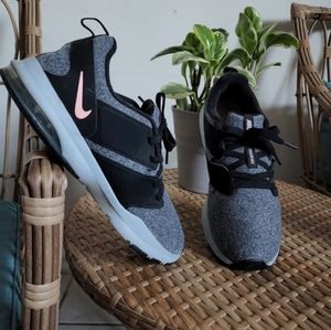 Nike Running Air Bella TR Athletic Shoes Black Pink Gray 924338 Womens 9